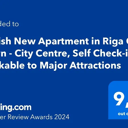 Apartmán Stylish New In Old Town - Centre, Self Check-in, Walkable To Major Attractions Riga